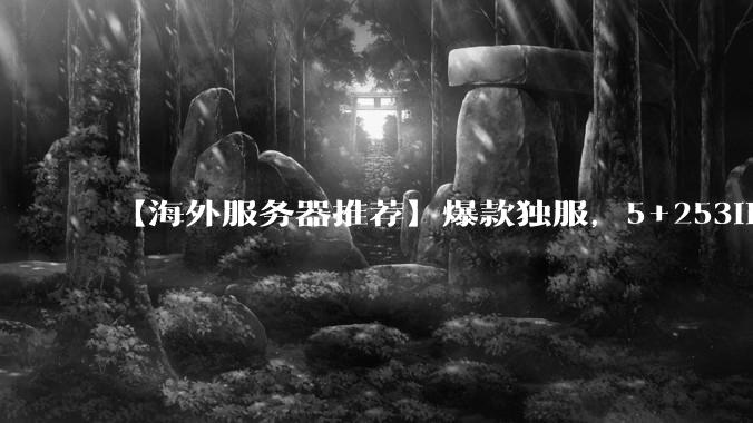 【海外服务器推荐】爆款独服，5+253IP站群服务器，高防服务器，亚太独服大带宽上线 - *