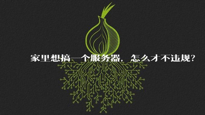 家里想搞一个服务器，怎么才不违规？